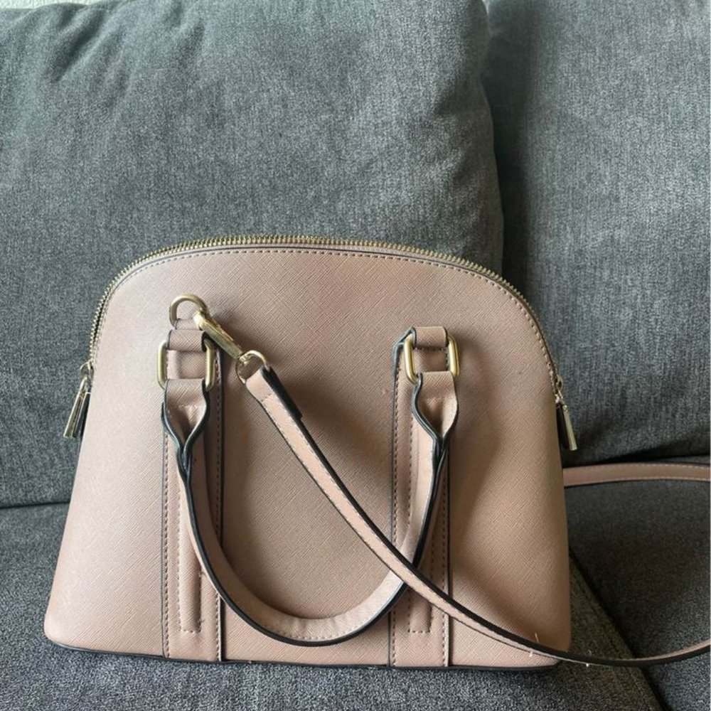 Pink Faux Leather Purse